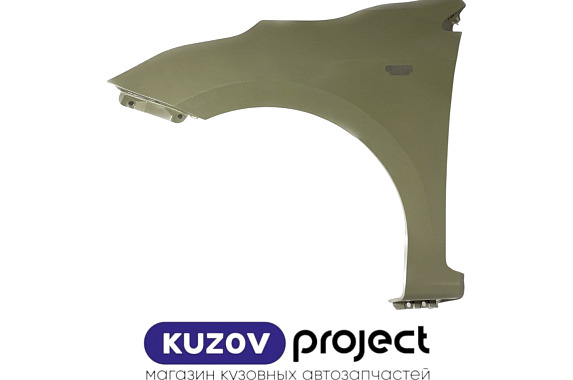 Крыло левое с отверстием под повторитель Kia Rio 2016-2022 (Китай)