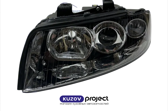 Фара левая галоген под электрический корректор Audi A4 2000-2004 (TYC / Тайвань)